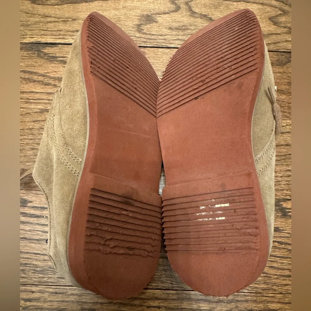 Sperry Top-Sider Caspian Boys Brown Suede Lace-Up Oxford Shoes Size 4M